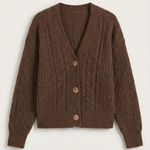 Oversized 'Janet' sweater with cable design