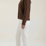Oversized 'Janet' sweater with cable design