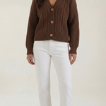 Oversized 'Janet' sweater with cable design