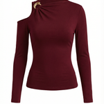 Joann One Shoulder Asymmetrical Top