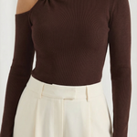 Joann One Shoulder Asymmetrical Top