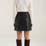 Jocelyn Vegan Leather Skirt