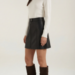 Jocelyn Vegan Leather Skirt
