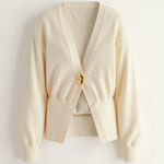Kathleen V-neck Knit Sweater