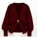 Kathleen V-neck Knit Sweater