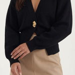 Kathleen V-neck Knit Sweater
