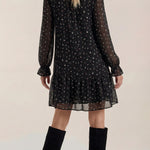 'Katie' short dress with ruffle details