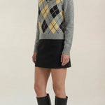 Kristy polo-style knit sweater