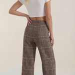 Leigh plaid trousers
