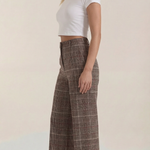 Leigh plaid trousers