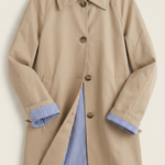 Lindsay trench coat with elegant striped lining