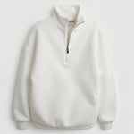 Lori Oversized Sweater with zip up to the neck