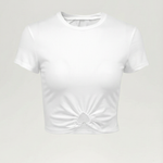 Short-sleeved T-shirt with moon print