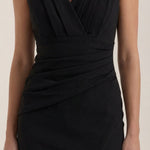 Lydia Midi Dress with V-neck
