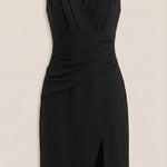 Lydia Midi Dress with V-neck