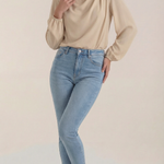 Marcia Draped Long Sleeve Blouse
