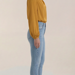 Marcia Draped Long Sleeve Blouse