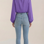Marcia Draped Long Sleeve Blouse