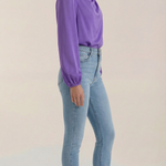 Marcia Draped Long Sleeve Blouse