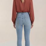 Marcia Draped Long Sleeve Blouse