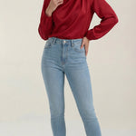 Marcia Draped Long Sleeve Blouse