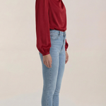 Marcia Draped Long Sleeve Blouse