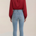 Marcia Draped Long Sleeve Blouse