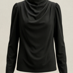 Marcia Draped Long Sleeve Blouse