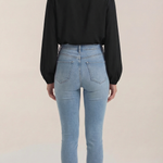 Marcia Draped Long Sleeve Blouse