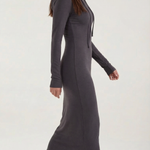 Marilyn Maxi Bodycon Dress with Elegant Hood