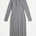 Marilyn Maxi Bodycon Dress with Elegant Hood