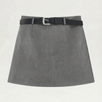 Michele High Waist Mini Skirt with Belt