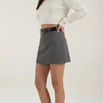 Michele High Waist Mini Skirt with Belt