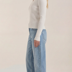 Michelle ribbed V-neck sweater