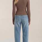 Michelle ribbed V-neck sweater