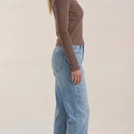 Michelle ribbed V-neck sweater