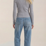 Michelle ribbed V-neck sweater