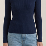 Michelle ribbed V-neck sweater