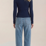 Michelle ribbed V-neck sweater