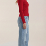 Michelle ribbed V-neck sweater