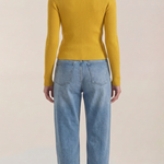 Michelle ribbed V-neck sweater