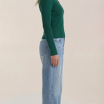 Michelle ribbed V-neck sweater