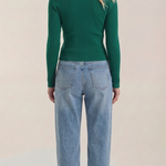 Michelle ribbed V-neck sweater
