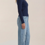 Michelle ribbed V-neck sweater