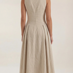 Nancy Midi Dress with Cut-out Details