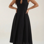 Nancy Midi Dress with Cut-out Details