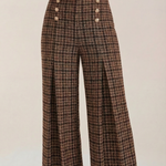 Naomi plaid trousers