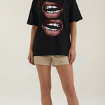 Oversized 'Natalia' T-shirt with Graphic Design