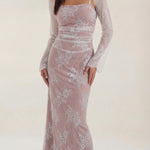 Nerissa long lace dress