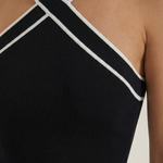 Nia Halter Top with Interlaced Design